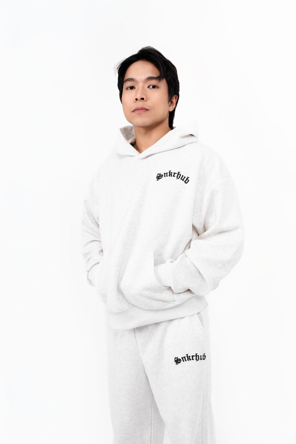 SNKRHUB OLD ENGLISH ARCHED LOGO HOODIE