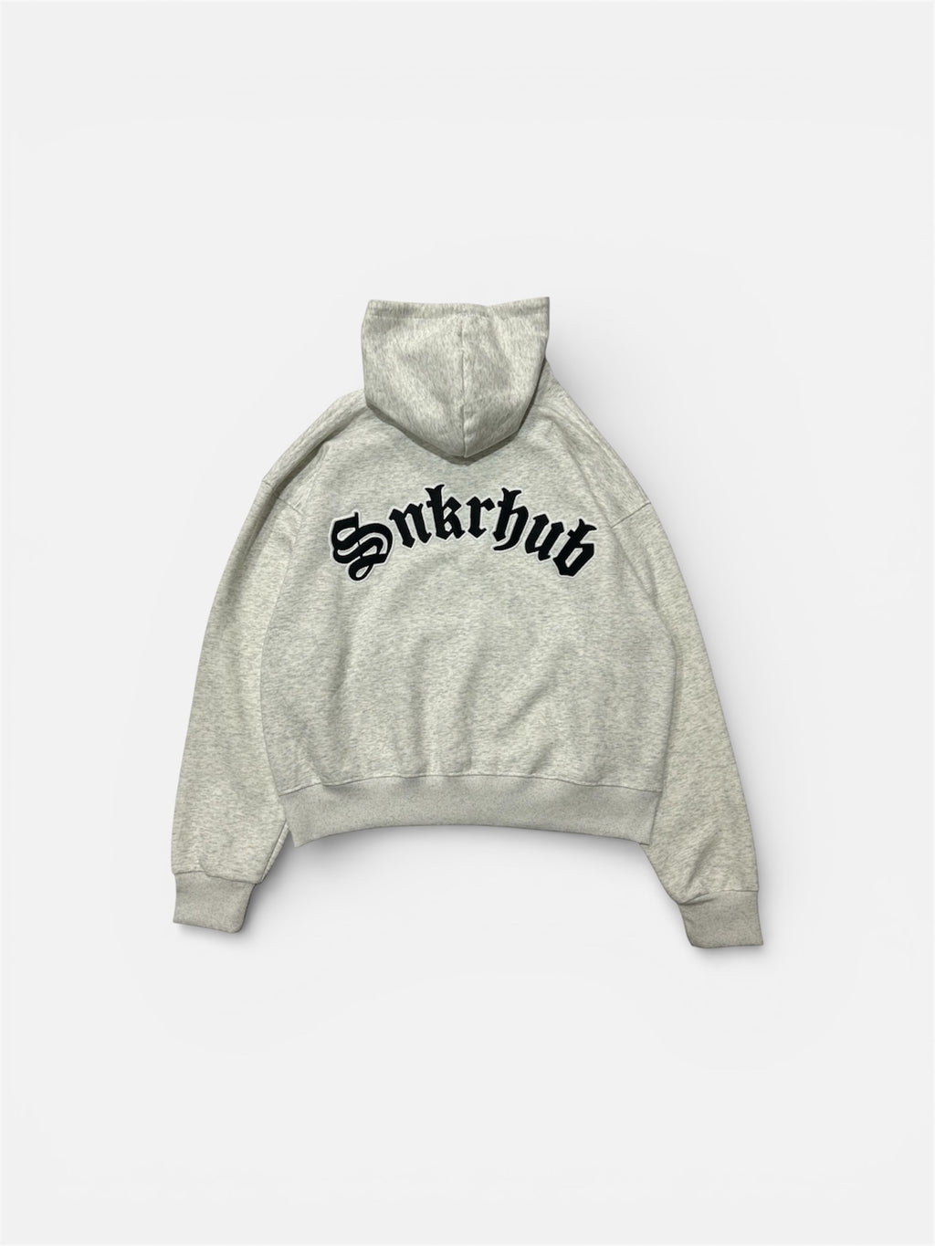 SNKRHUB OLD ENGLISH ARCHED LOGO HOODIE